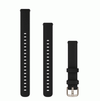 Lily 2 Bands - 14 mm - Black silicone, cream gold hardware - 010-13302-02 - Garmin